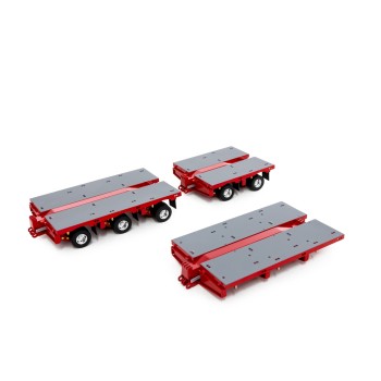 Drake ZT09070A AUSTRALIAN Heavy Haulage 7x8 Steerable Trailer 2x8 3x8 Clip Trailer Accessory Kit Rosso Red - Scale 1:50