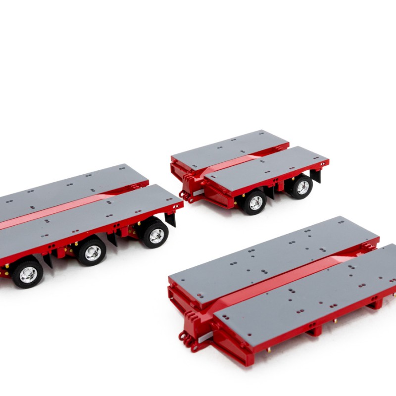 Drake ZT09070A AUSTRALIAN Heavy Haulage 7x8 Steerable Trailer 2x8 3x8 Clip Trailer Accessory Kit Rosso Red - Scale 1:50