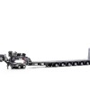 Drake ZT09077 AUSTRALIAN Heavy Haulage Drake 7x8 Steerable Trailer with 2x8 Dolly Gunmetal Grey - Scale 1:50