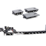 Drake ZT09077AB AUSTRALIAN Heavy Haulage Drake 7x8 Steerable Trailer with 2x8 Dolly & Accessory Set Gunmetal Grey  - Scale 1:50