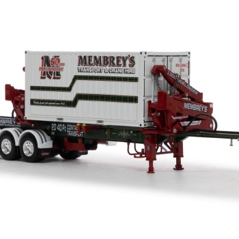 Drake ZT09246 AUSTRALIAN O’Phee BoxLoader Side Loading Trailer with Container - Membrey 60th - Scale 1:50