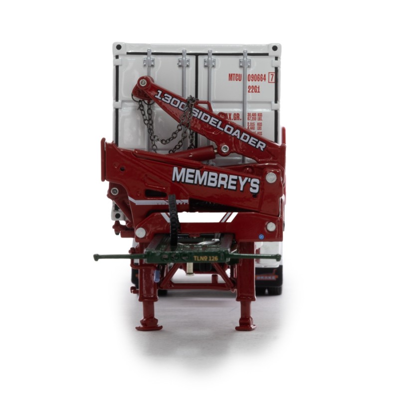 Drake ZT09246 AUSTRALIAN O’Phee BoxLoader Side Loading Trailer with Container - Membrey 60th - Scale 1:50