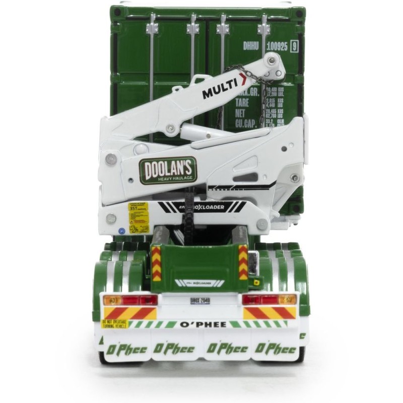 Drake ZT09251 AUSTRALIAN O’Phee BoxLoader Side Loading Trailer with Container - Doolans - Scale 1:50