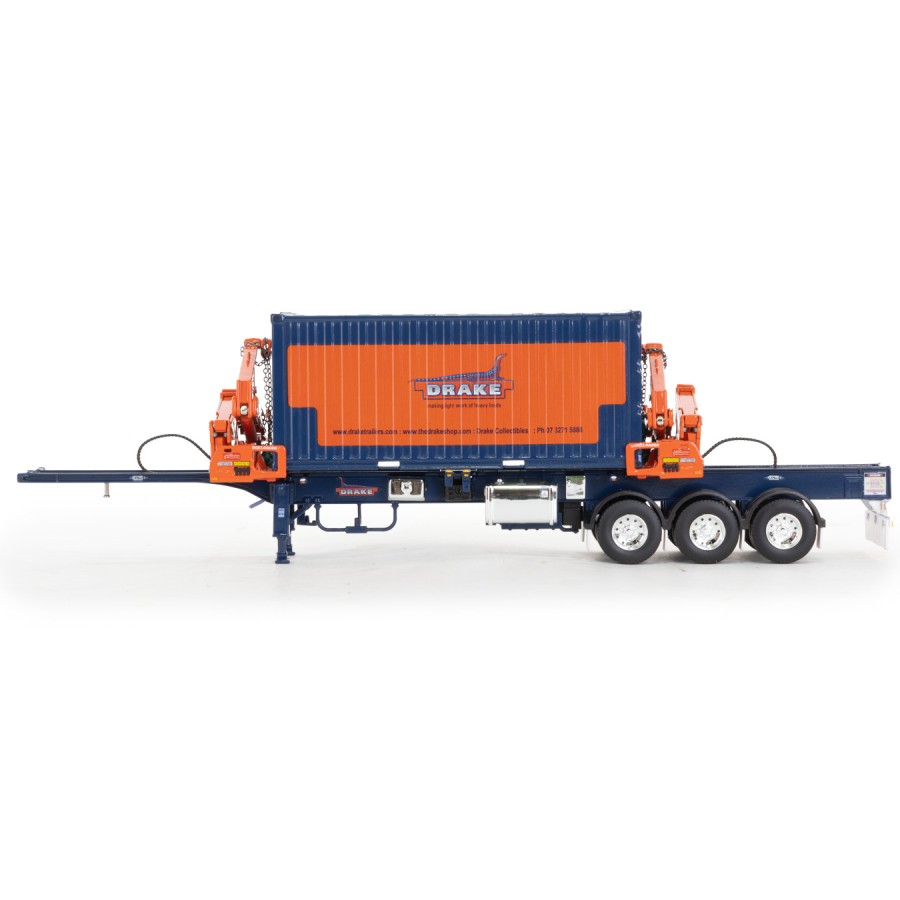 Drake ZT09262 AUSTRALIAN O’Phee BoxLoader Side Loading Trailer with Container - Drake - Scale 1:50