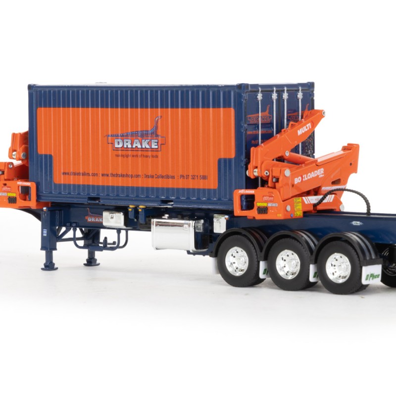 Drake ZT09262 AUSTRALIAN O’Phee BoxLoader Side Loading Trailer with Container - Drake - Scale 1:50