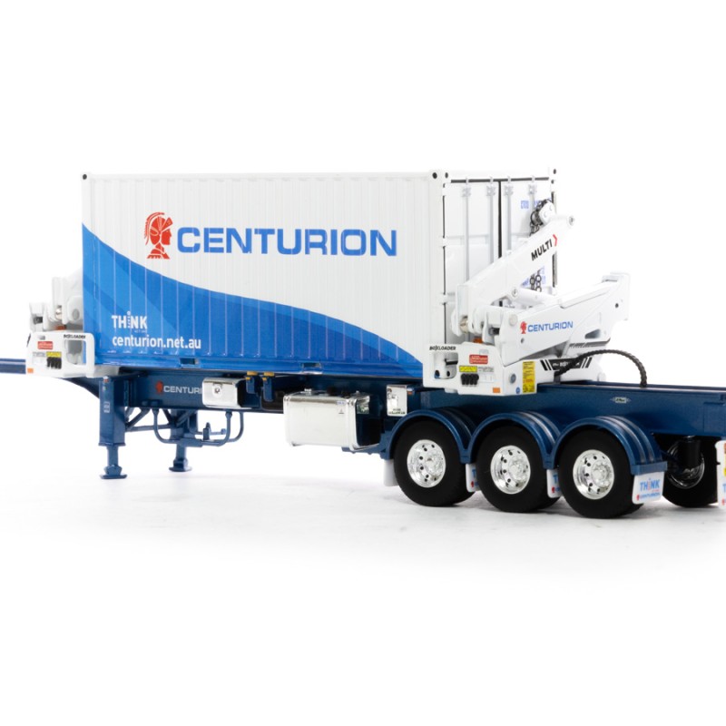 Drake ZT09286 AUSTRALIAN O’Phee BoxLoader Side Loading Trailer with Container - Centurion - Scale 1:50