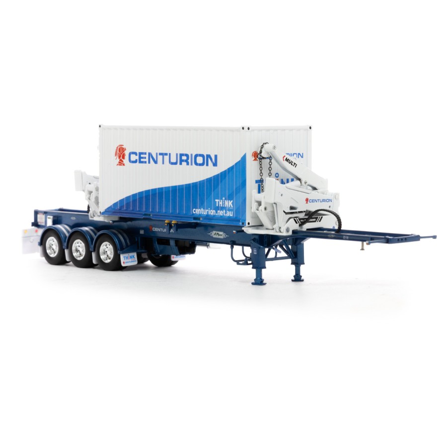 Drake ZT09286 AUSTRALIAN O’Phee BoxLoader Side Loading Trailer with Container - Centurion - Scale 1:50