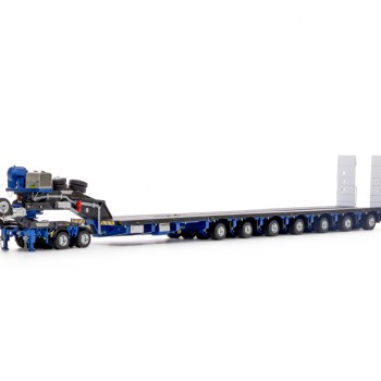 Drake ZT09318 AUSTRALIAN Heavy Haulage Drake 7x8 Steerable Trailer with 2x8 Dolly Blue Grey - Scale 1:50