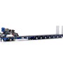 Drake ZT09318 AUSTRALIAN Heavy Haulage Drake 7x8 Steerable Trailer with 2x8 Dolly Blue Grey - Scale 1:50