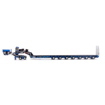 Drake ZT09318 AUSTRALIAN Heavy Haulage Drake 7x8 Steerable Trailer with 2x8 Dolly Blue Grey - Scale 1:50