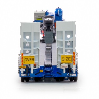 Drake ZT09318 AUSTRALIAN Heavy Haulage Drake 7x8 Steerable Trailer with 2x8 Dolly Blue Grey - Scale 1:50