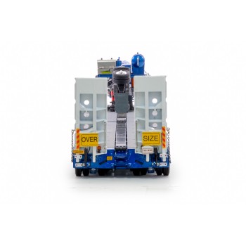 Drake ZT09318 AUSTRALIAN Heavy Haulage Drake 7x8 Steerable Trailer with 2x8 Dolly Blue Grey - Scale 1:50