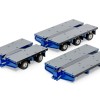 Drake ZT09318A AUSTRALIAN Heavy Haulage 7x8 Steerable Trailer 2x8 3x8 Clip Trailer Accessory Kit Blue Grey - Scale 1:50