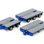Drake ZT09318A AUSTRALIAN Heavy Haulage 7x8 Steerable Trailer 2x8 3x8 Clip Trailer Accessory Kit Blue Grey - Scale 1:50