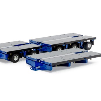 Drake ZT09318A AUSTRALIAN Heavy Haulage 7x8 Steerable Trailer 2x8 3x8 Clip Trailer Accessory Kit Blue Grey - Scale 1:50