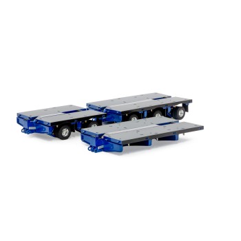 Drake ZT09318A AUSTRALIAN Heavy Haulage 7x8 Steerable Trailer 2x8 3x8 Clip Trailer Accessory Kit Blue Grey - Scale 1:50