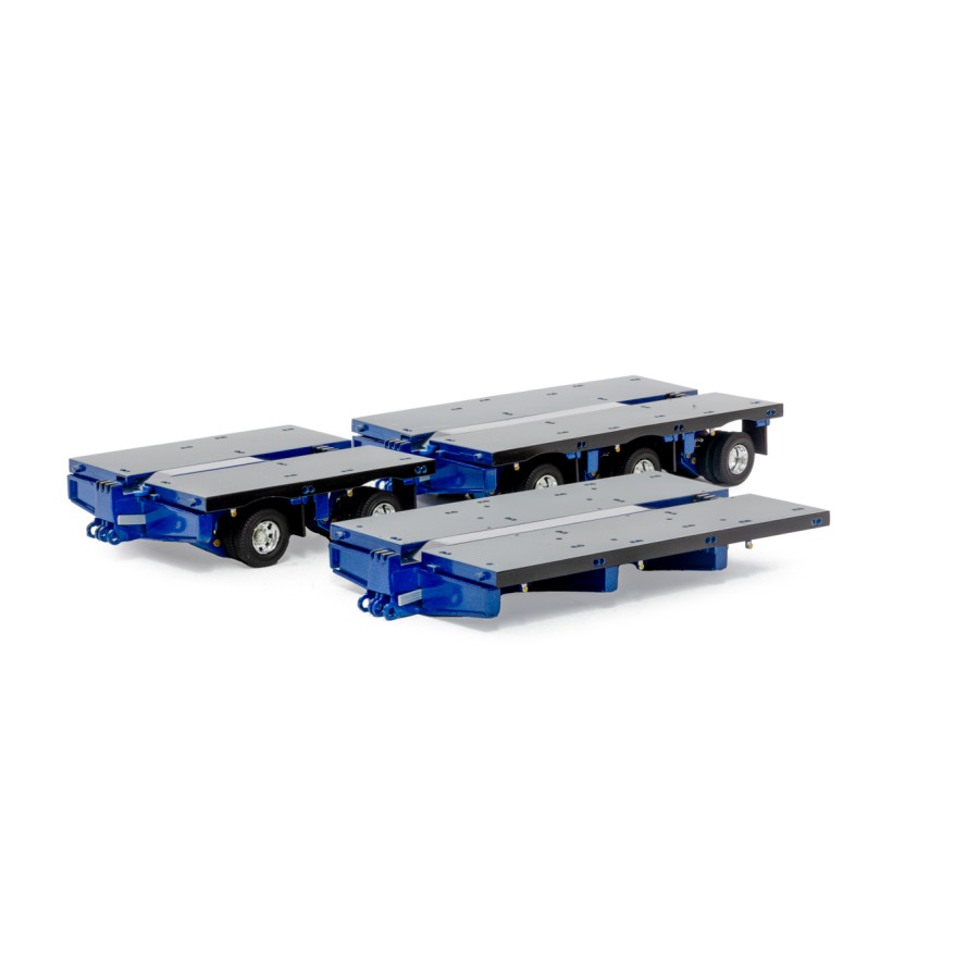 Drake ZT09318A AUSTRALIAN Heavy Haulage 7x8 Steerable Trailer 2x8 3x8 Clip Trailer Accessory Kit Blue Grey - Scale 1:50