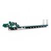 Drake ZT09325 AUSTRALIAN Heavy Haulage Drake 7x8 Steerable Trailer with 2x8 Dolly Metallic Green - Scale 1:50