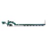 Drake ZT09325 AUSTRALIAN Heavy Haulage Drake 7x8 Steerable Trailer with 2x8 Dolly Metallic Green - Scale 1:50