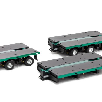 Drake ZT09325A AUSTRALIAN Heavy Haulage 7x8 Steerable Trailer 2x8 3x8 Clip Trailer Accessory Kit Metallic Green - Scale 1:50