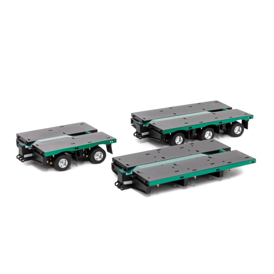 Drake ZT09325A AUSTRALIAN Heavy Haulage 7x8 Steerable Trailer 2x8 3x8 Clip Trailer Accessory Kit Metallic Green - Scale 1:50