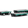 Drake ZT09325A AUSTRALIAN Heavy Haulage 7x8 Steerable Trailer 2x8 3x8 Clip Trailer Accessory Kit Metallic Green - Scale 1:50