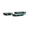 Drake ZT09325A AUSTRALIAN Heavy Haulage 7x8 Steerable Trailer 2x8 3x8 Clip Trailer Accessory Kit Metallic Green - Scale 1:50