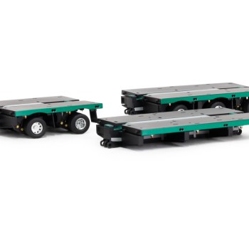 Drake ZT09325A AUSTRALIAN Heavy Haulage 7x8 Steerable Trailer 2x8 3x8 Clip Trailer Accessory Kit Metallic Green - Scale 1:50