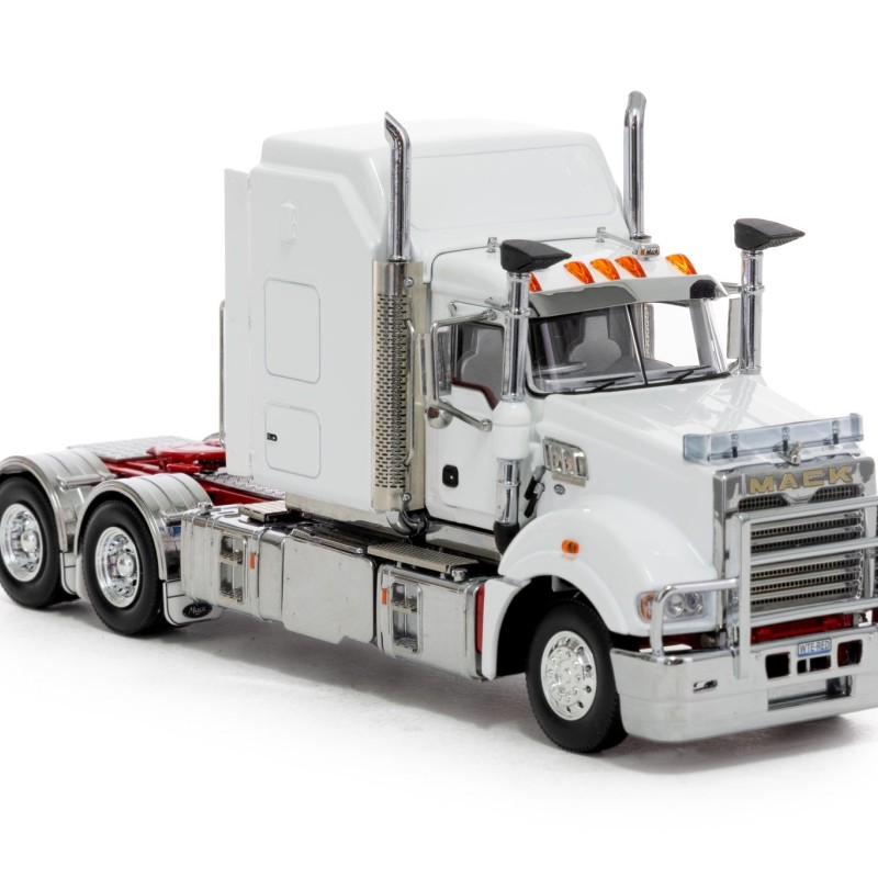 Drake Collectibles Z01508 - Australian Mack Super-liner Prime Mover Truck 6x4 Late Edition White Red - Scale 1:50