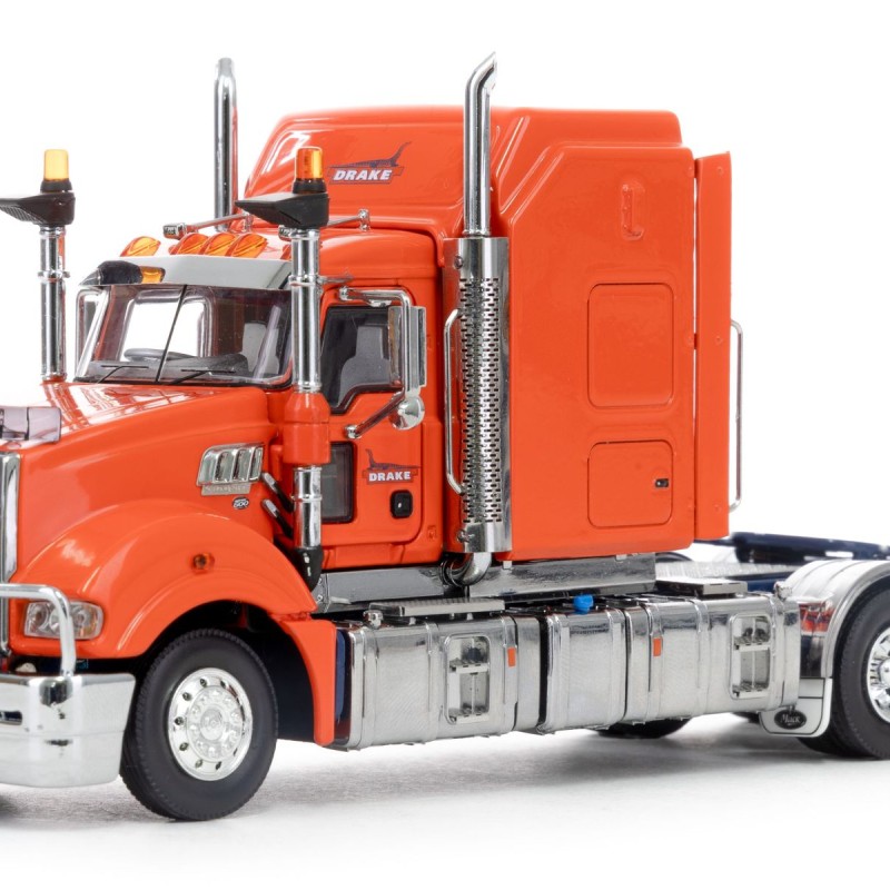 Drake Collectibles Z01512 - Australian Mack Super-liner Prime Mover Truck 6x4 Drake Orange Blue - Scale 1:50