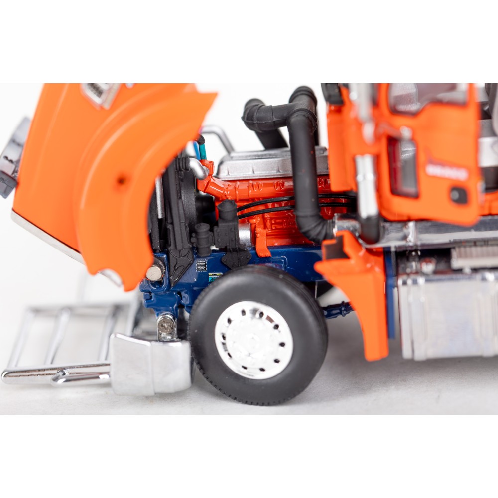 Drake Collectibles Z01512 - Australian Mack Super-liner Prime Mover Truck 6x4 Drake Orange Blue - Scale 1:50