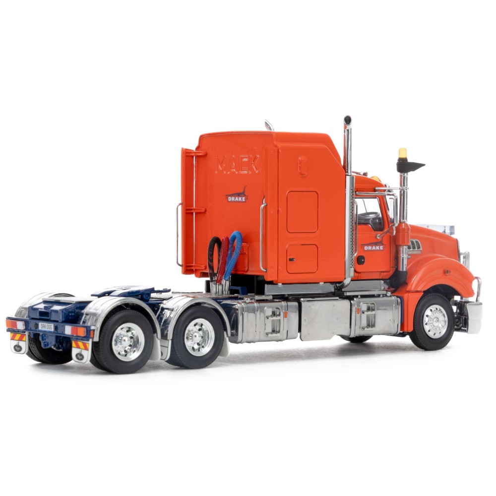 Drake Collectibles Z01512 - Australian Mack Super-liner Prime Mover Truck 6x4 Drake Orange Blue - Scale 1:50