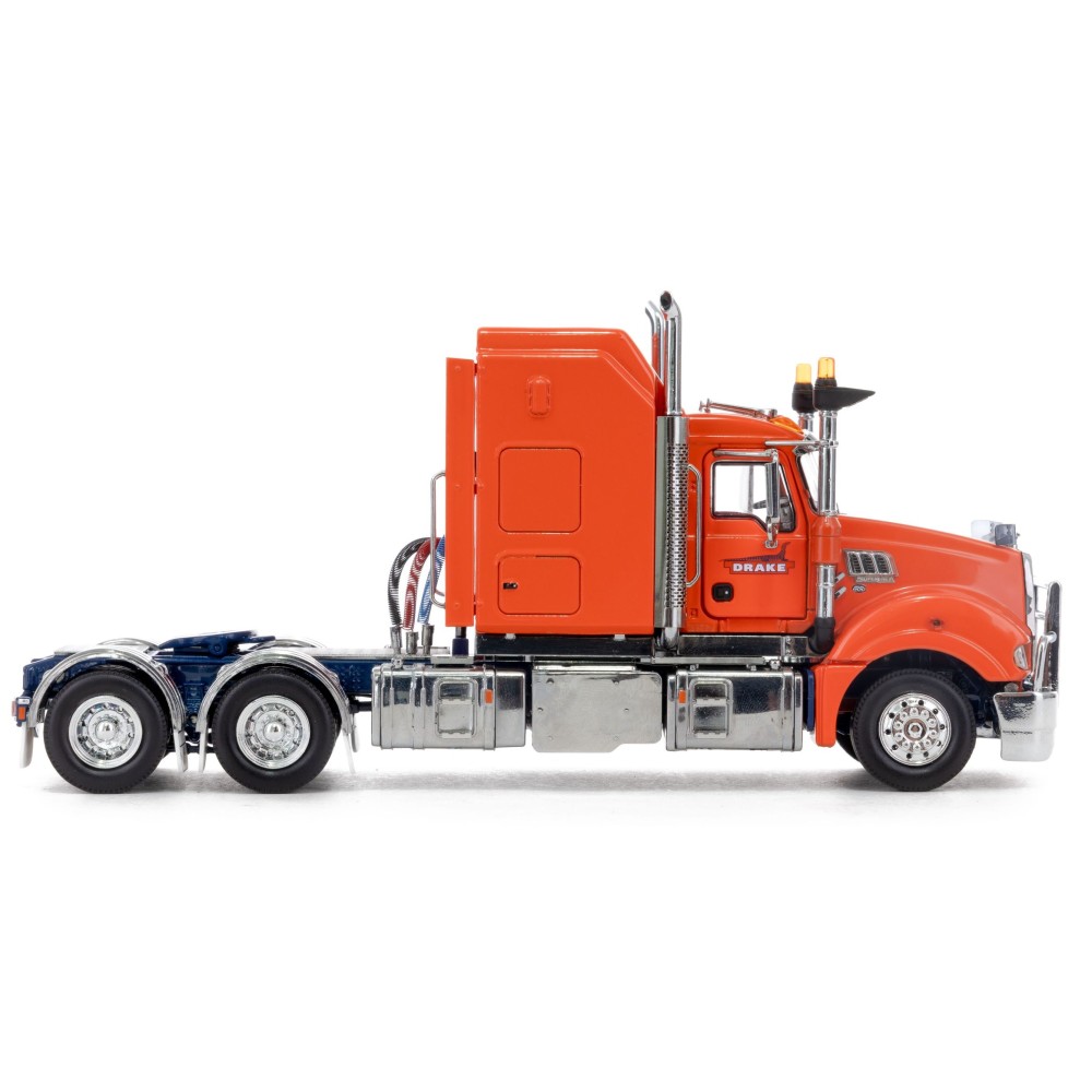 Drake Collectibles Z01512 - Australian Mack Super-liner Prime Mover Truck 6x4 Drake Orange Blue - Scale 1:50