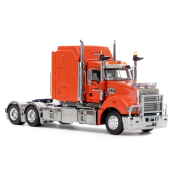 Drake Collectibles Z01512 - Australian Mack Super-liner Prime Mover Truck 6x4 Drake Orange Blue - Scale 1:50