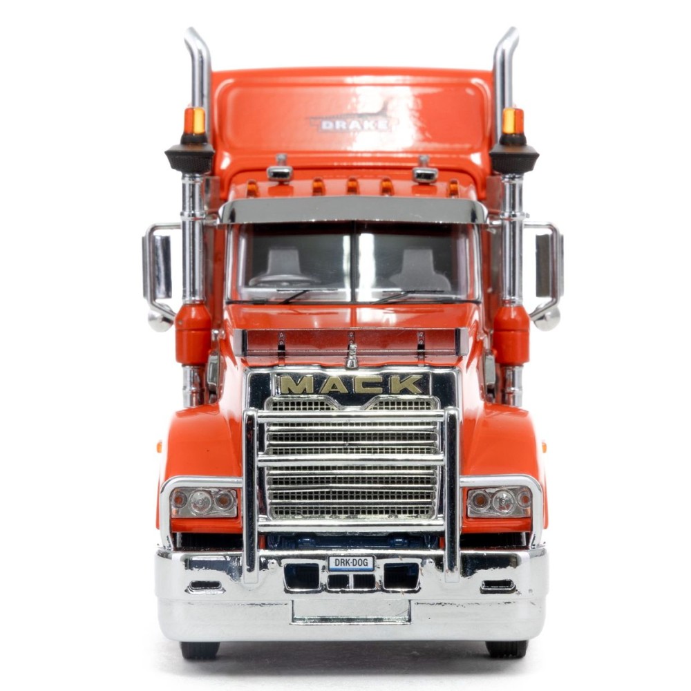 Drake Collectibles Z01512 - Australian Mack Super-liner Prime Mover Truck 6x4 Drake Orange Blue - Scale 1:50