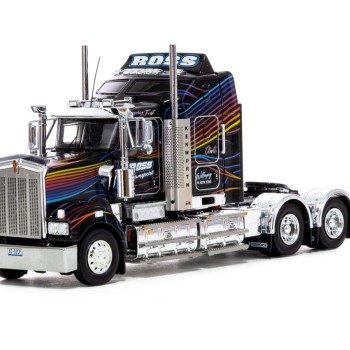 Drake Collectibles Z01587 AUSTRALIAN KENWORTH T909 PRIME MOVER TRUCK Ross Transport Rainbow Truck - Scale 1:50