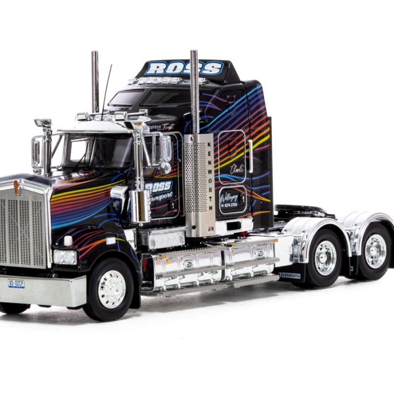 Drake Collectibles Z01587 AUSTRALIAN KENWORTH T909 PRIME MOVER TRUCK Ross Transport Rainbow Truck - Scale 1:50