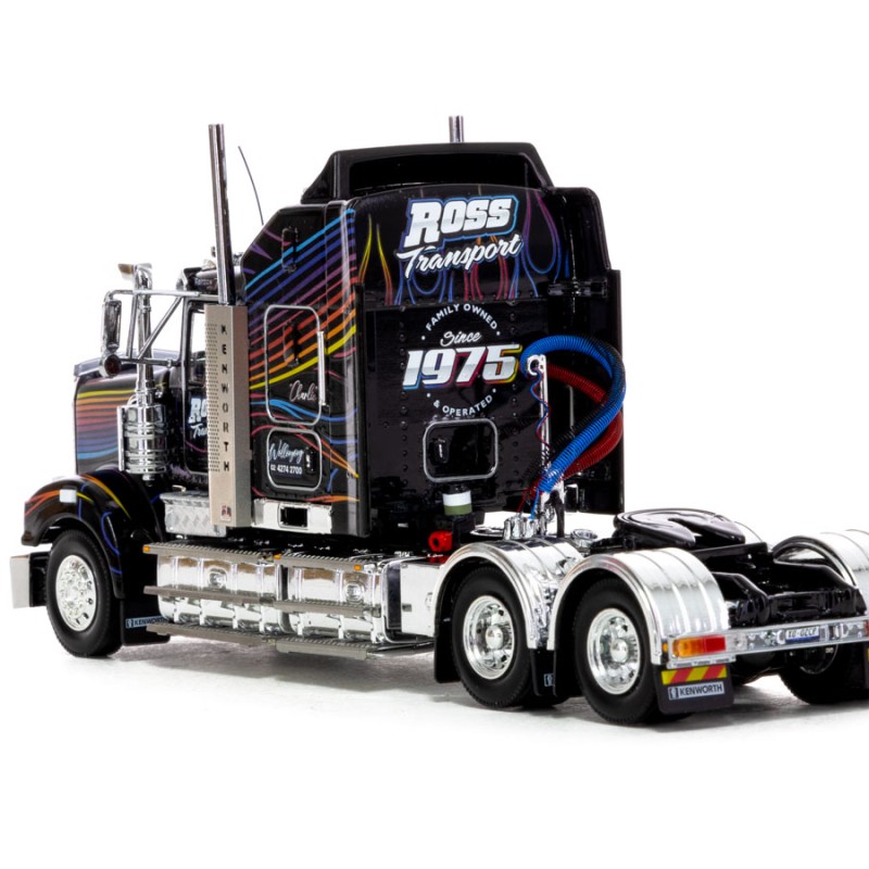 Drake Collectibles Z01587 AUSTRALIAN KENWORTH T909 PRIME MOVER TRUCK Ross Transport Rainbow Truck - Scale 1:50
