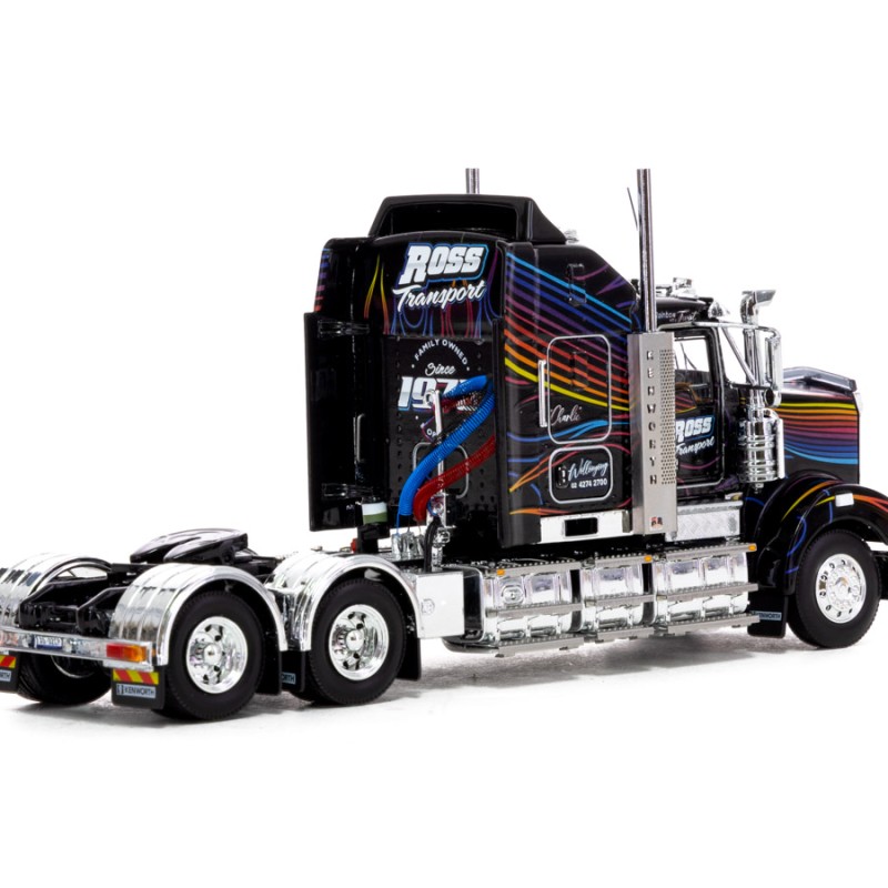 Drake Collectibles Z01587 AUSTRALIAN KENWORTH T909 PRIME MOVER TRUCK Ross Transport Rainbow Truck - Scale 1:50