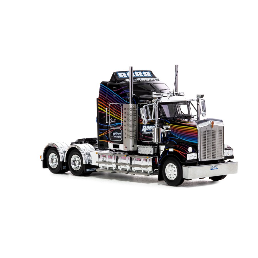 Drake Collectibles Z01587 AUSTRALIAN KENWORTH T909 PRIME MOVER TRUCK Ross Transport Rainbow Truck - Scale 1:50