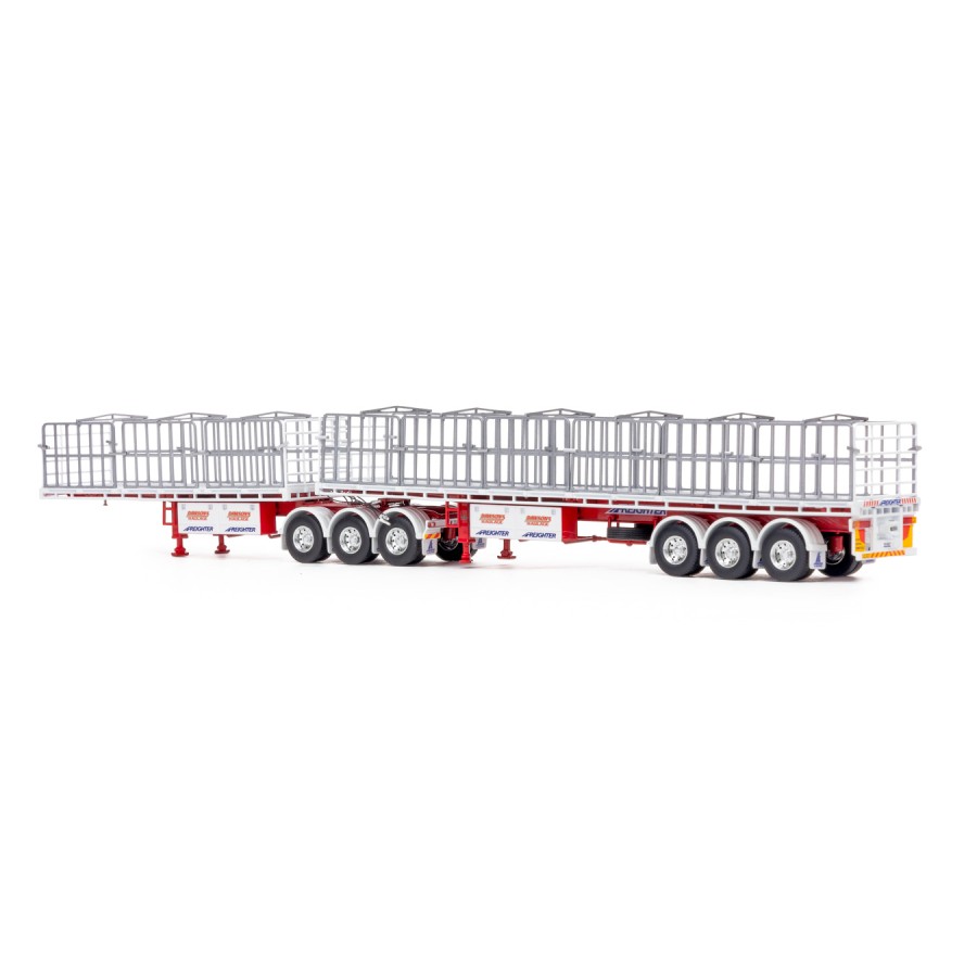 Drake ZT09267 AUSTRALIAN Maxitrans B Double Flat Top Trailer Set Dawson's Haulage - Scale 1:50