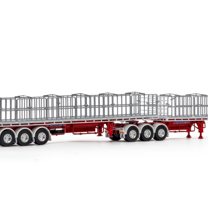 Drake ZT09267 AUSTRALIAN Maxitrans B Double Flat Top Trailer Set Dawson's Haulage - Scale 1:50