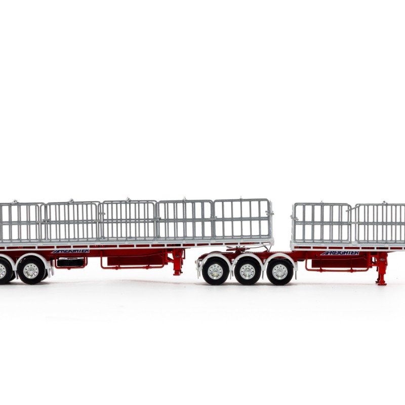 Drake ZT09267 AUSTRALIAN Maxitrans B Double Flat Top Trailer Set Dawson's Haulage - Scale 1:50