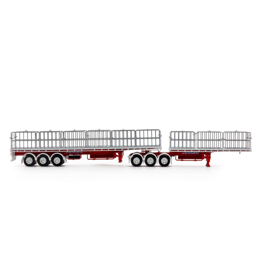 Drake ZT09267 AUSTRALIAN Maxitrans B Double Flat Top Trailer Set Dawson's Haulage - Scale 1:50