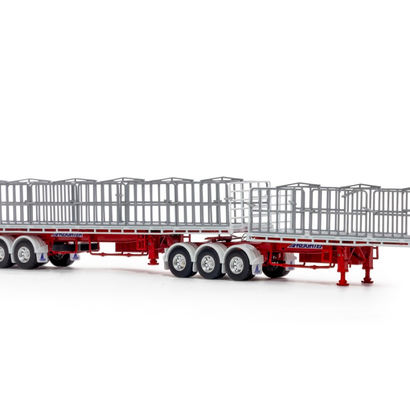 Drake ZT09267 AUSTRALIAN Maxitrans B Double Flat Top Trailer Set Dawson's Haulage - Scale 1:50