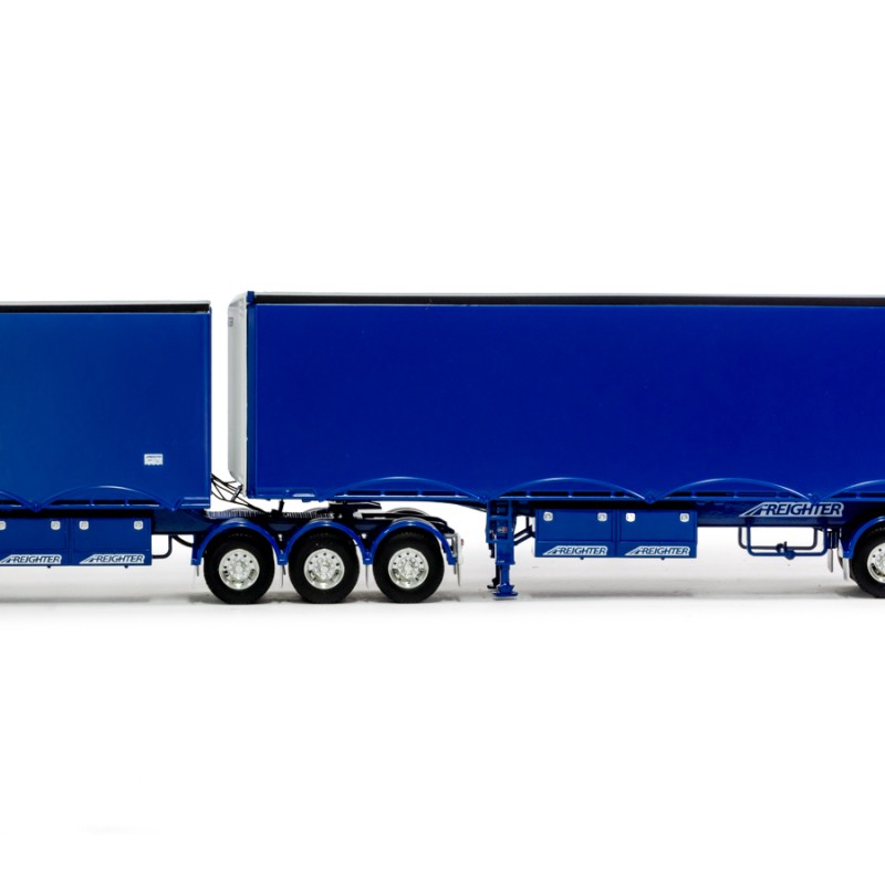 Drake ZT09277 - Australian MaxiTRANS Eziliner B Double Set Blue / Blue - Scale 1:50