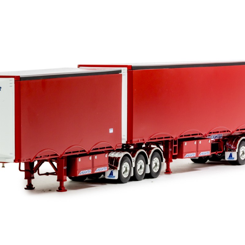 Drake ZT09278 - Australian MaxiTRANS Eziliner B Double Set Red / Red - Scale 1:50