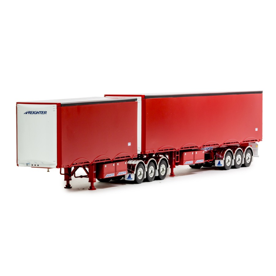 Drake ZT09278 - Australian MaxiTRANS Eziliner B Double Set Red / Red - Scale 1:50