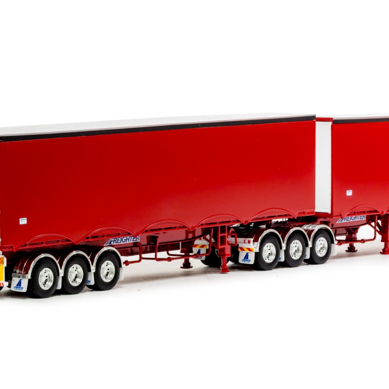 Drake ZT09278 - Australian MaxiTRANS Eziliner B Double Set Red / Red - Scale 1:50