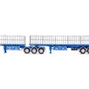 Drake ZT09283 AUSTRALIAN Maxitrans Freighter B Double Trailer Set Ross Transport Blue Pink - Scale 1:50
